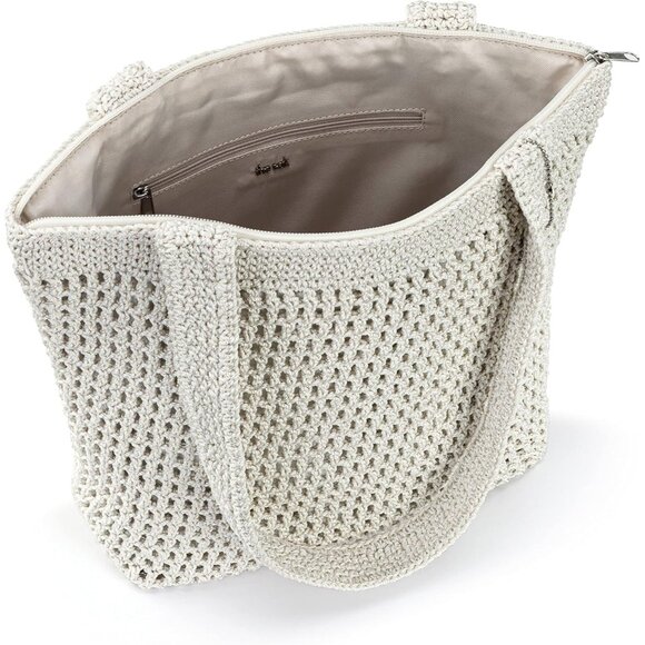 The Sak Casual Tote Bag Hand Crochet Woman's Handbag With Shoulder Straps - Picture 3 of 7